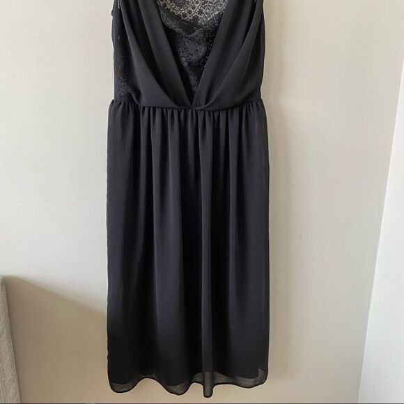 Asos-Lace Insert Sleeveless Midi Dress (Size:8) - Picture 9 of 12